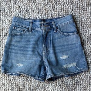 Levi's Light Blue Distressed Jean Shorts